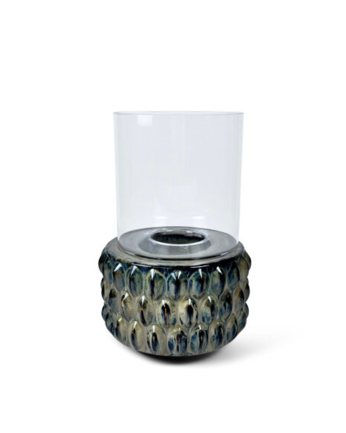 Image of Naga Ceramic Vase | Blue and Brown